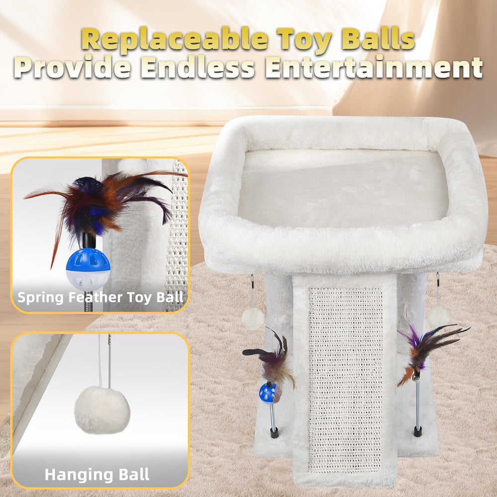 TWDEPART easy assembly guides quick setup for this cat tree