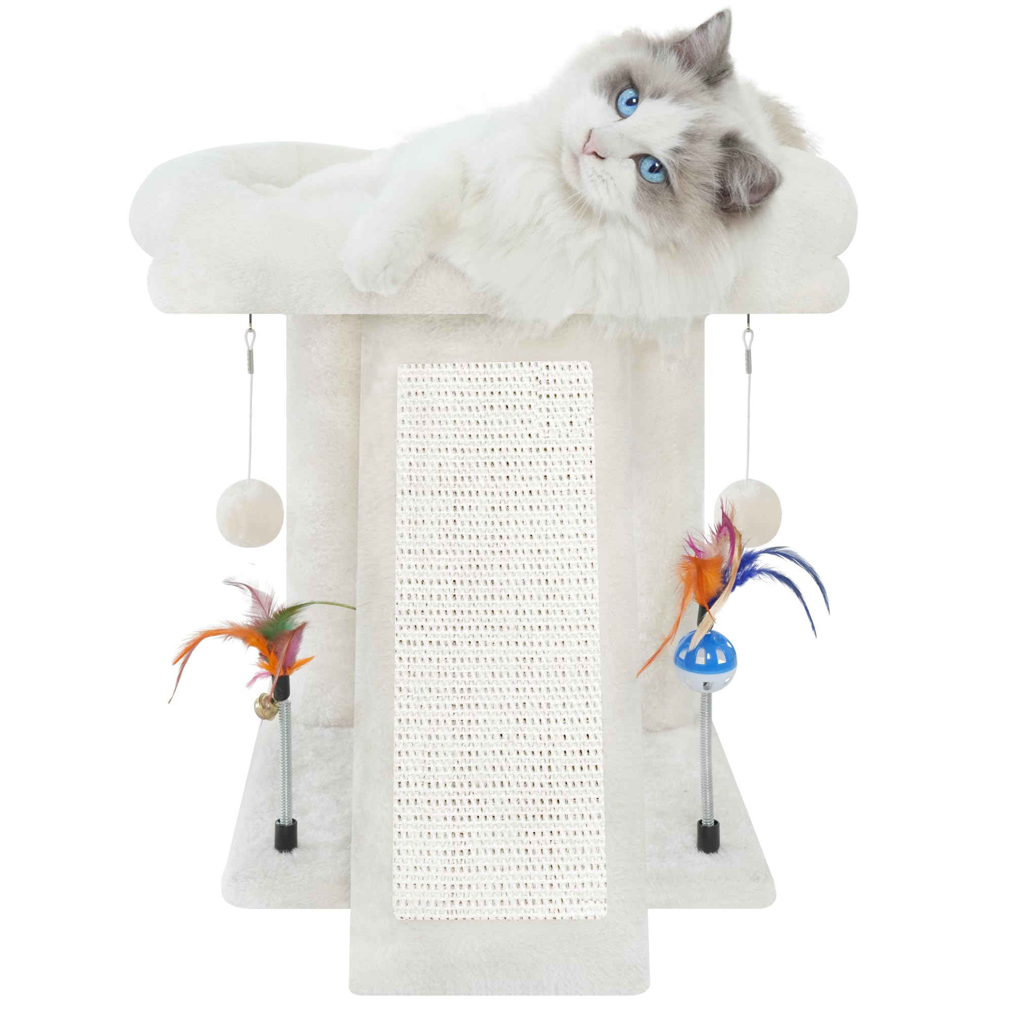 TWDEPART cat tree base platform offers secure rest for indoor cats