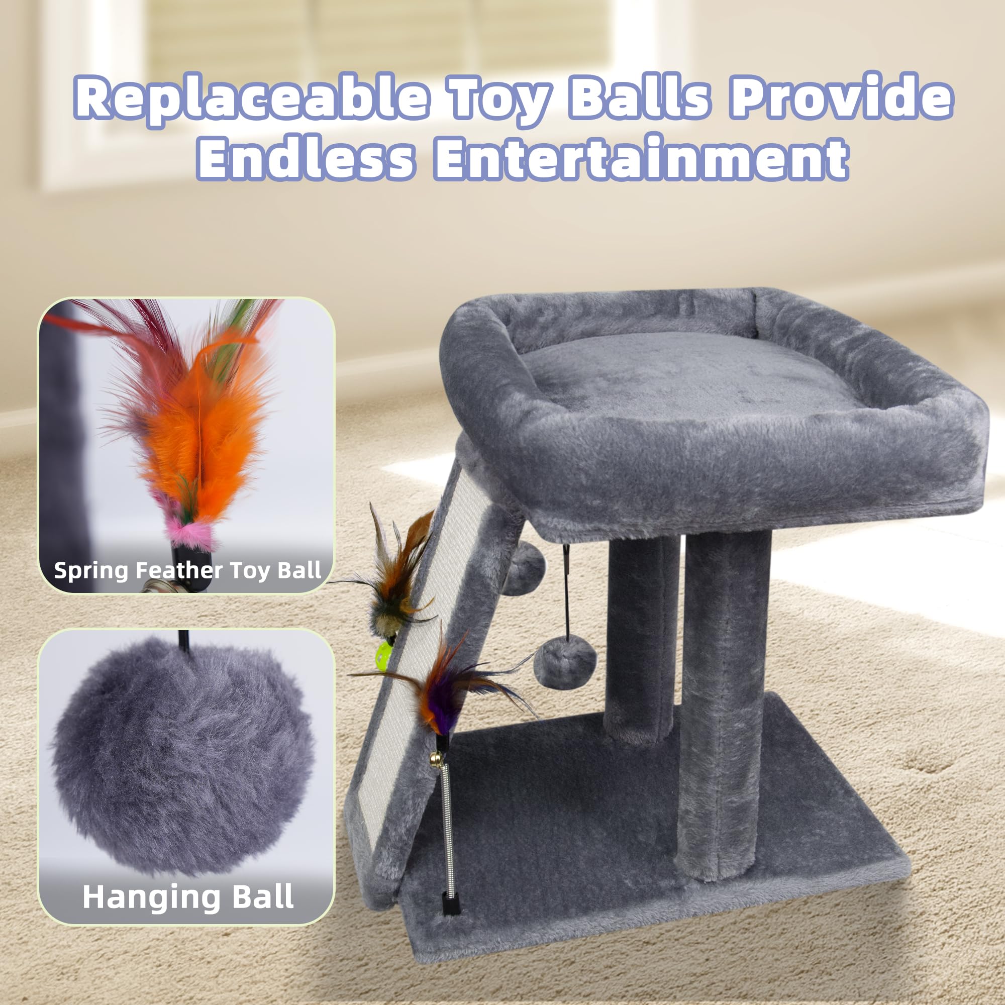 TWDEPART cat tree easy assembly with included tools and instructions.