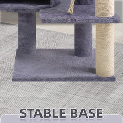 TWDEPART cat tree hammock provides a cozy lounging spot for relaxed naps.