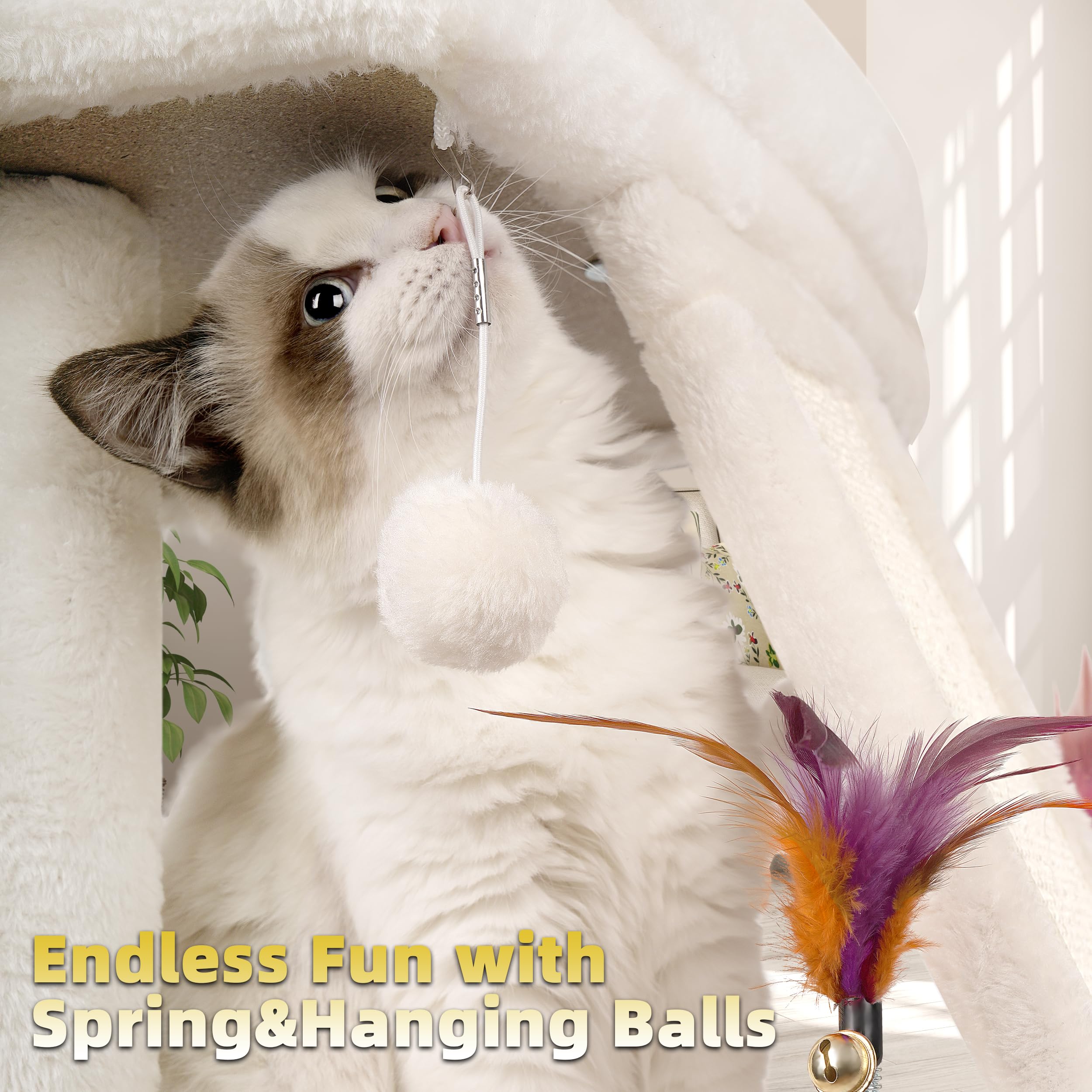 TWDEPART durable materials support active, climbing cats