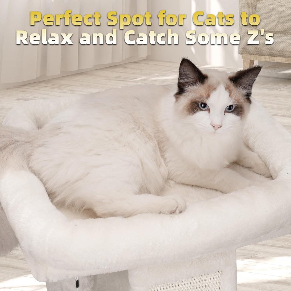 TWDEPART top platform provides a cozy resting area for cats