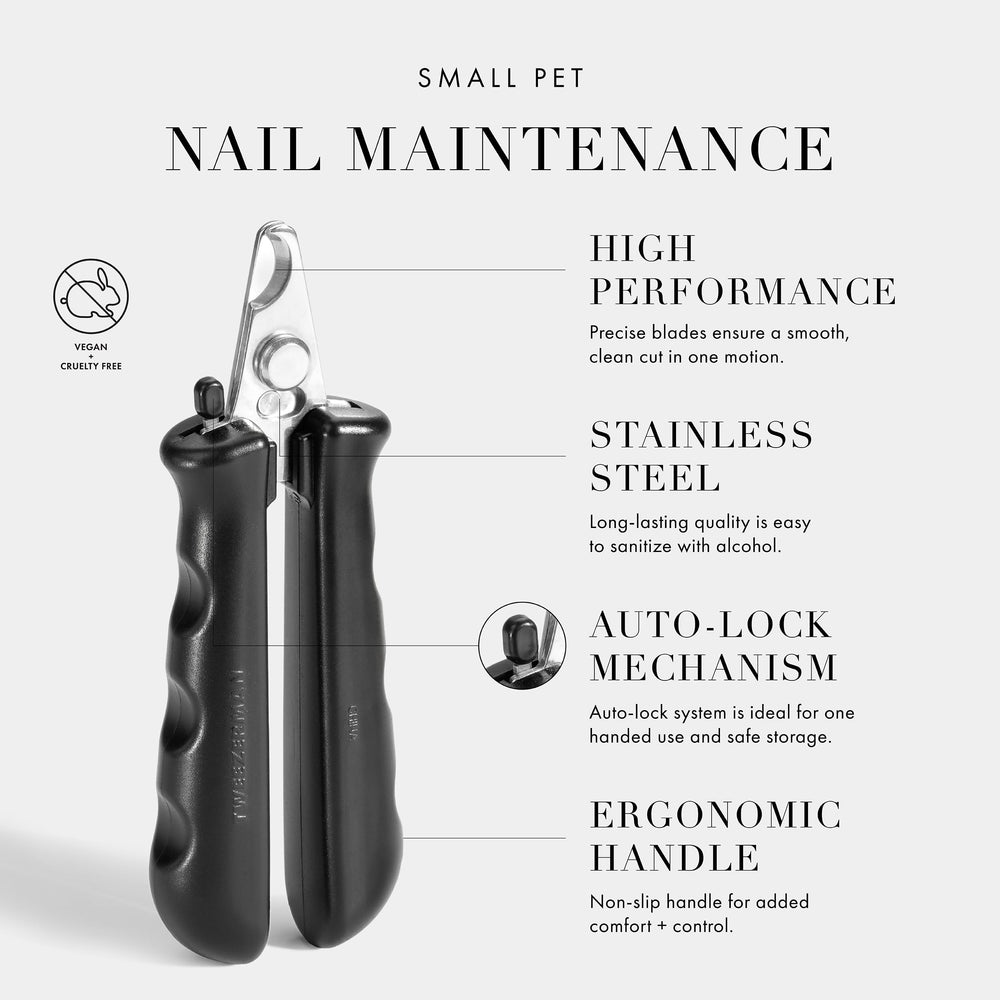 Tweezerman auto-lock keeps clippers safely closed.