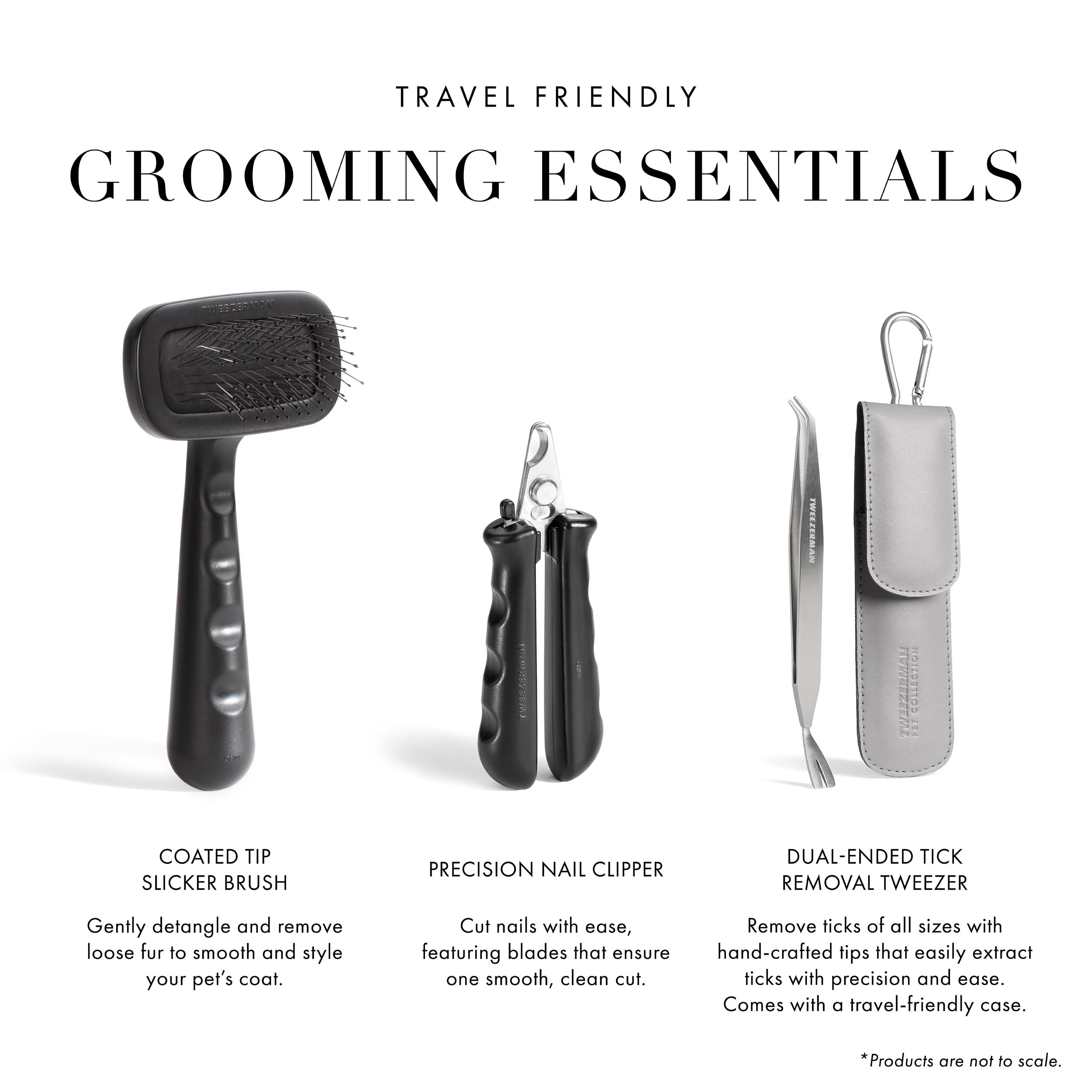 Tweezerman on-the-go tick removal tool in action