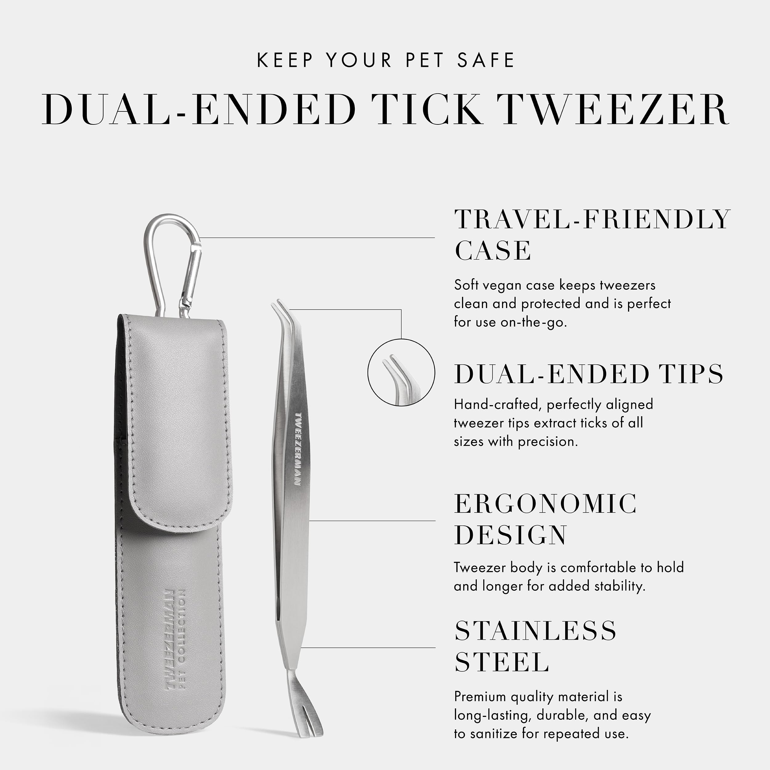 Tweezerman small nymph tick removal with pointed tips