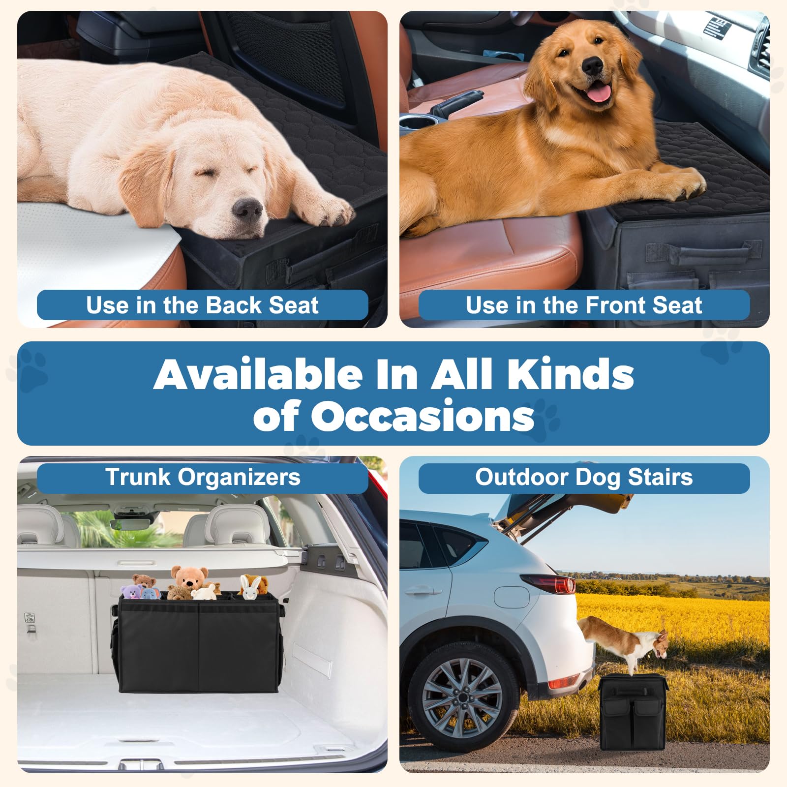 TWINDLE removable pad adds extra comfort during car rides.