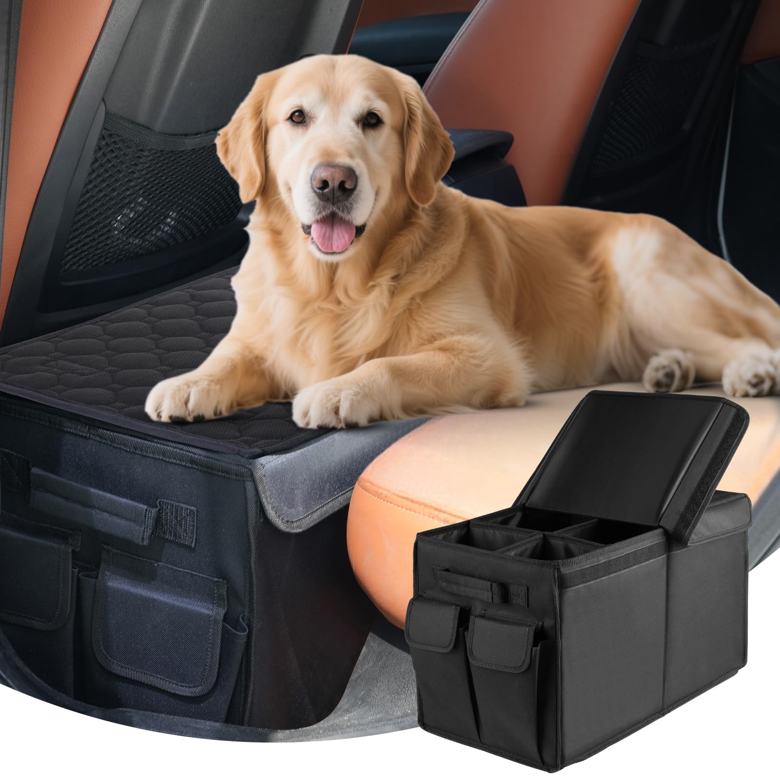 TWINDLE seat extender folded for compact storage between trips.