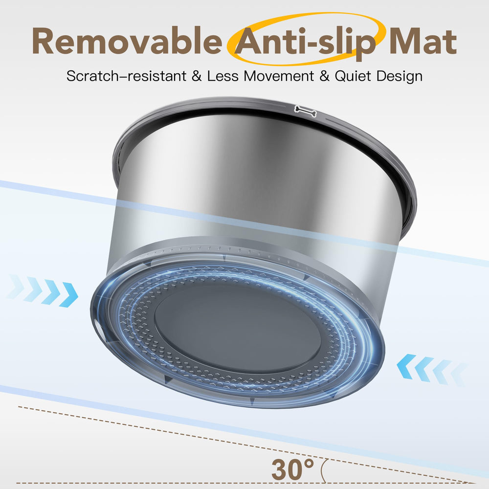 Twinsing easy-clean bowl with removable filter for cleaner water