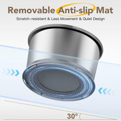 Twinsing easy-clean bowl with removable filter for cleaner water