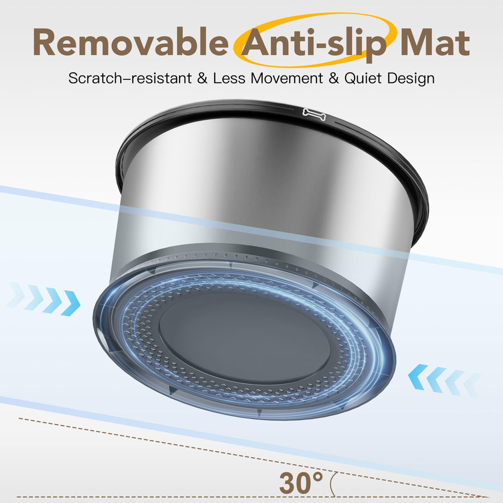 Twinsing stainless steel bowl durable and easy to clean for big dogs.