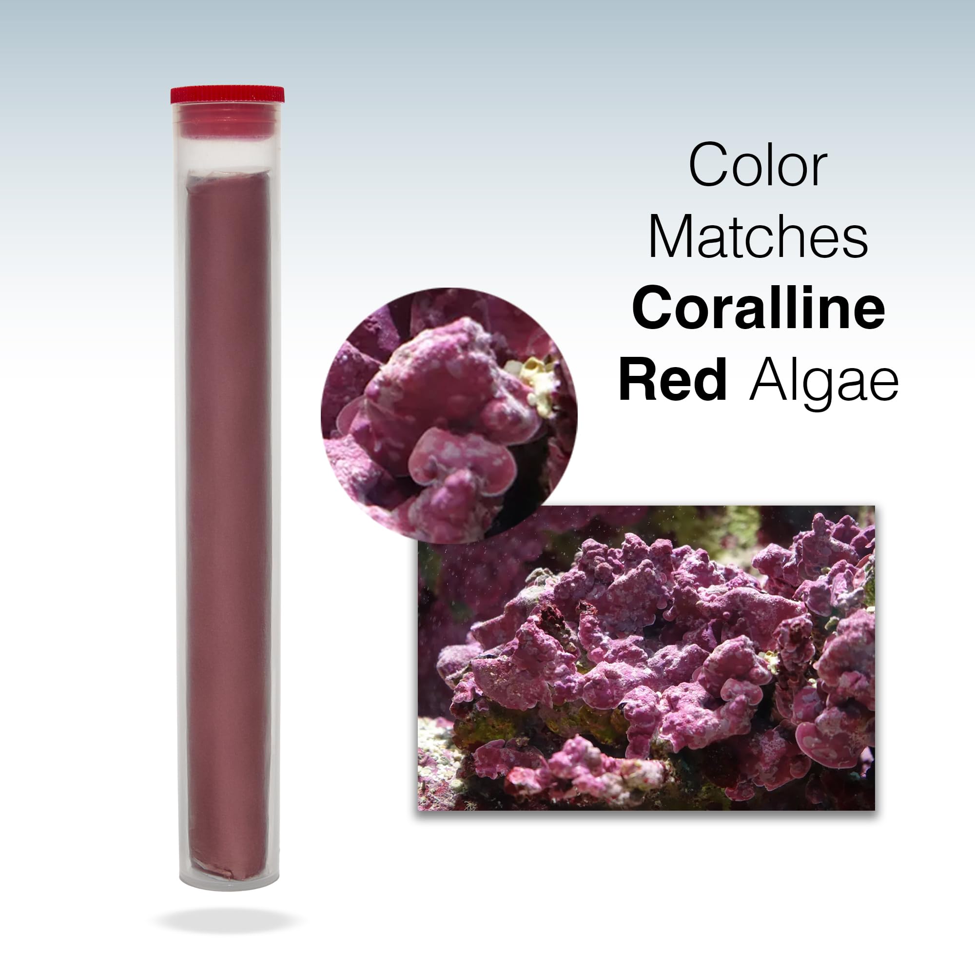 Two Little Fishies Aquastik Red Putty for reef-tank maintenance and color integration.