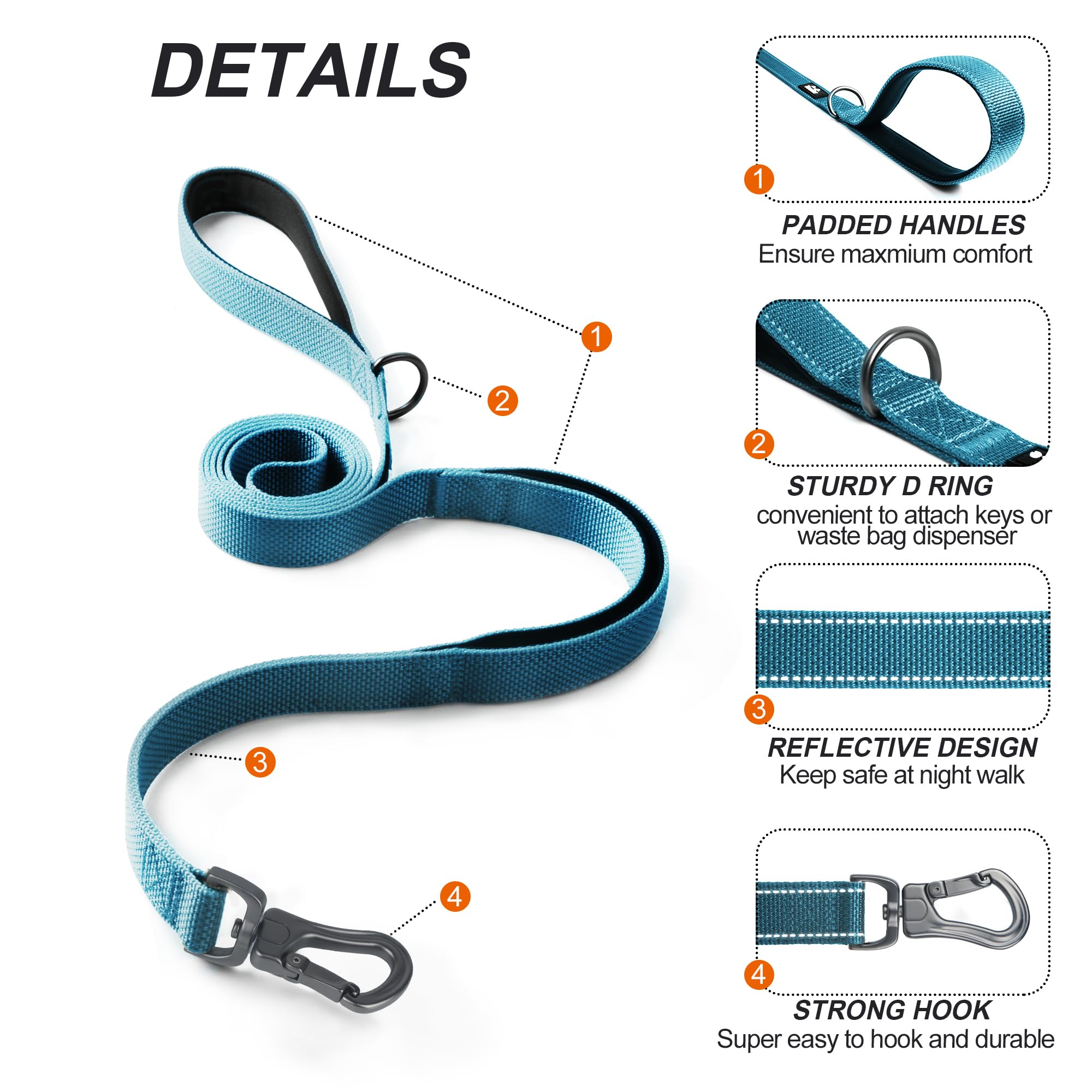 TwoEar dual padded handles provide extra traffic control during busy city walks.