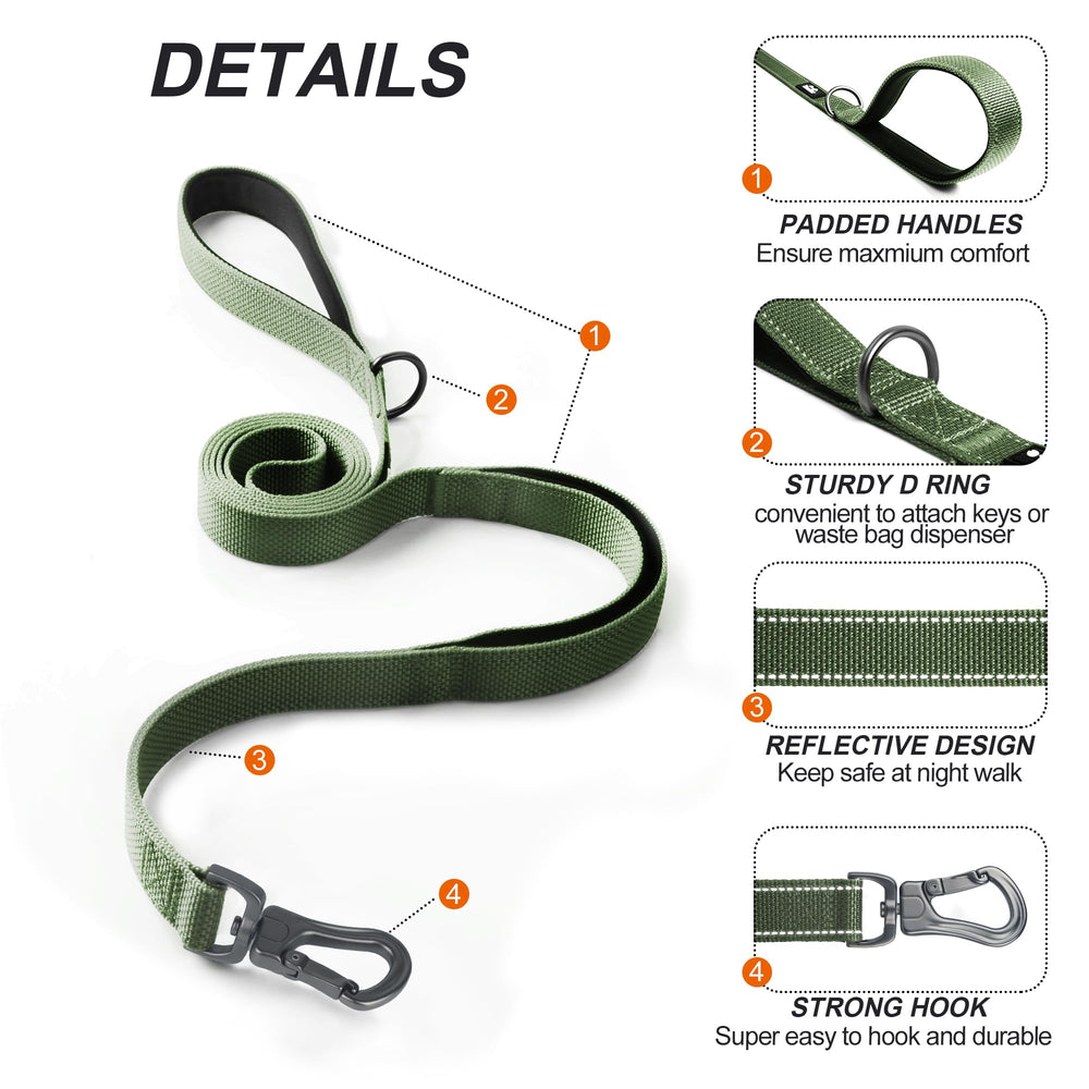 TwoEar padded dual-handles for easy traffic control during outings.