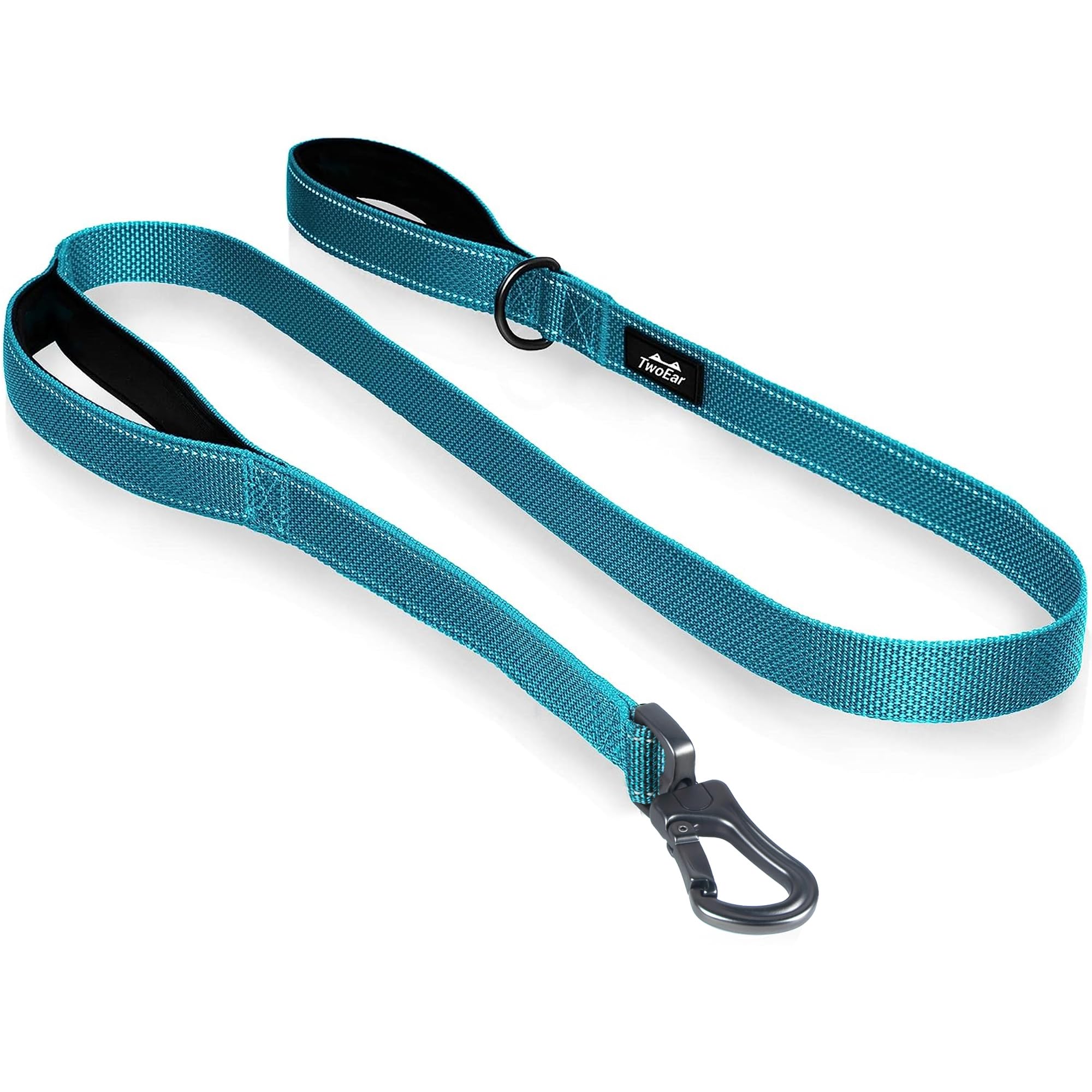 TwoEar soft dual handle design enhances comfort during long walks.