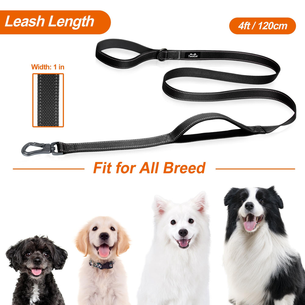 TwoEar soft dual handles offer ergonomic comfort on extended walks
