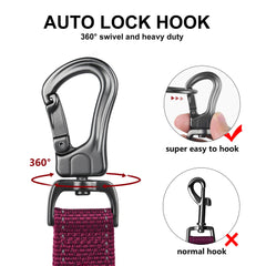 TwoEar traffic handle rose leash provides safer street control.