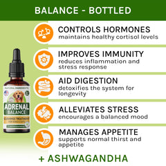 TwoFurFinds Adrenal Balance drops poured for easy dosing into pet's mouth.