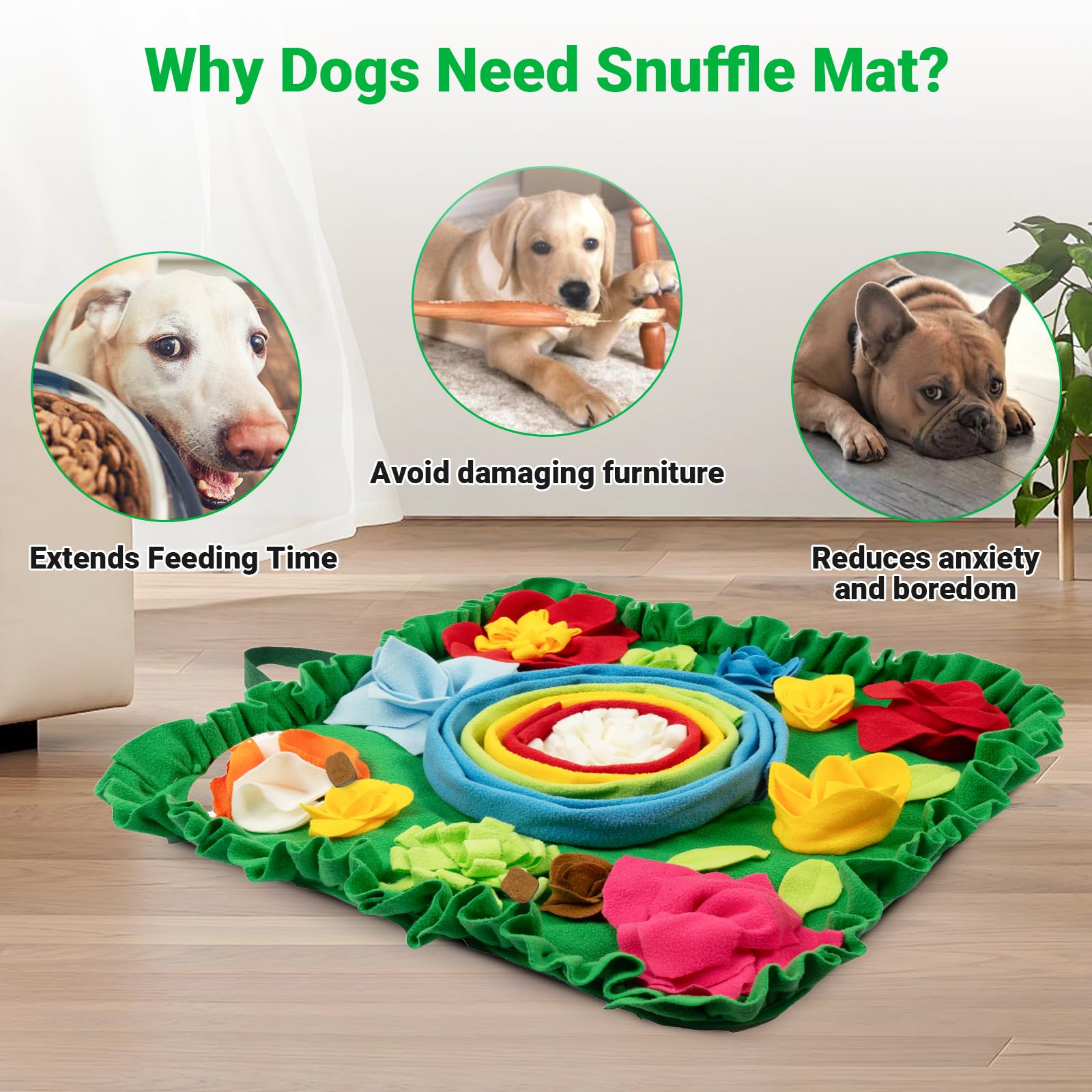 TWOPER snuffle mat folds compactly for storage and travel convenience.