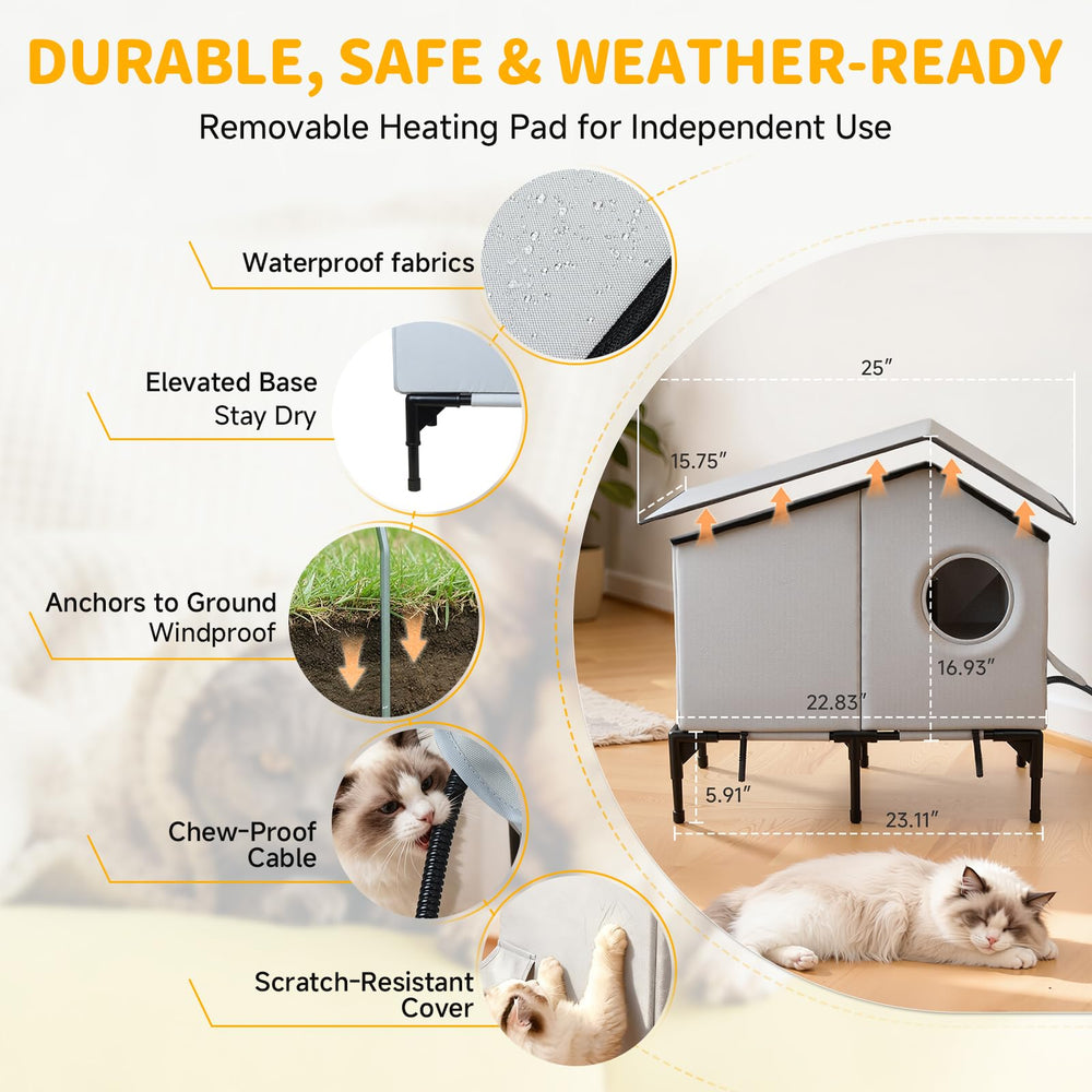 Txunocy easy-clean Velcro access for quick maintenance outdoors.