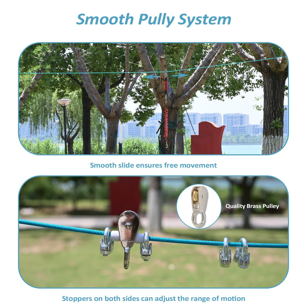 Tyalez easy-installation with anchors and connectors suits yards, fences, or trees.