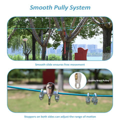 Tyalez easy-installation with anchors and connectors suits yards, fences, or trees.