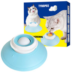 TYBOPCE slow feeder cat bowl with rotating ball promotes gentle meals.