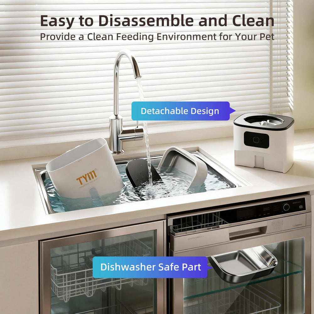 TYM sealed desiccant and lockable lid keeps kibble fresh and spill-free