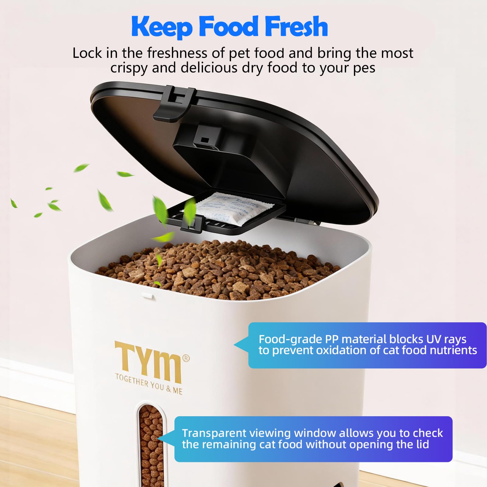 TYM two-way audio lets you call your cat to meals