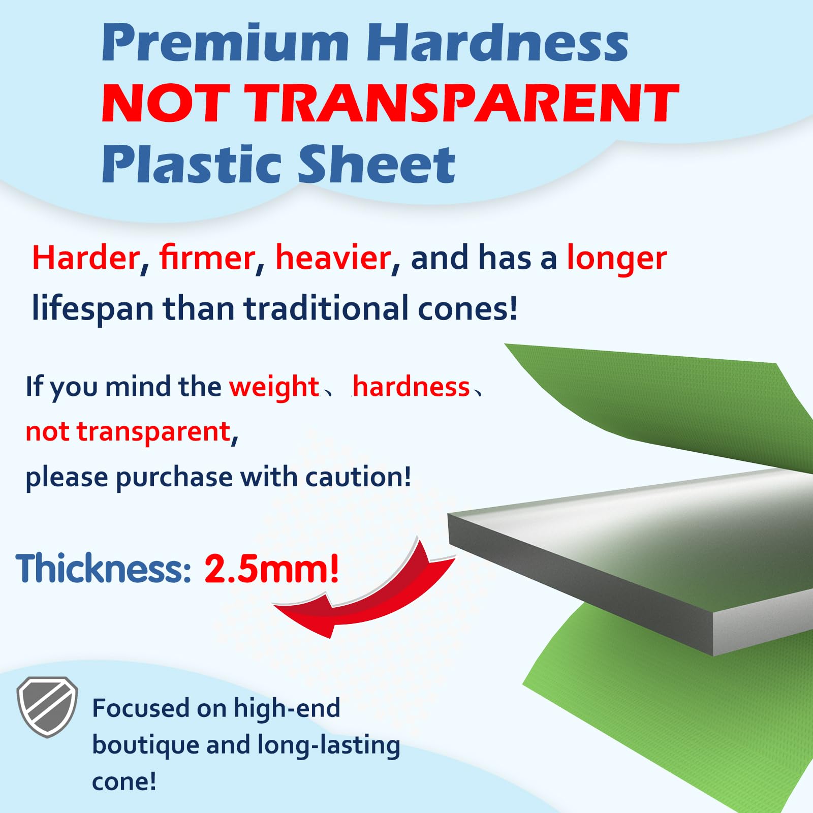 TZBEINN hard plastic cone with soft lower pad for gentle comfort.