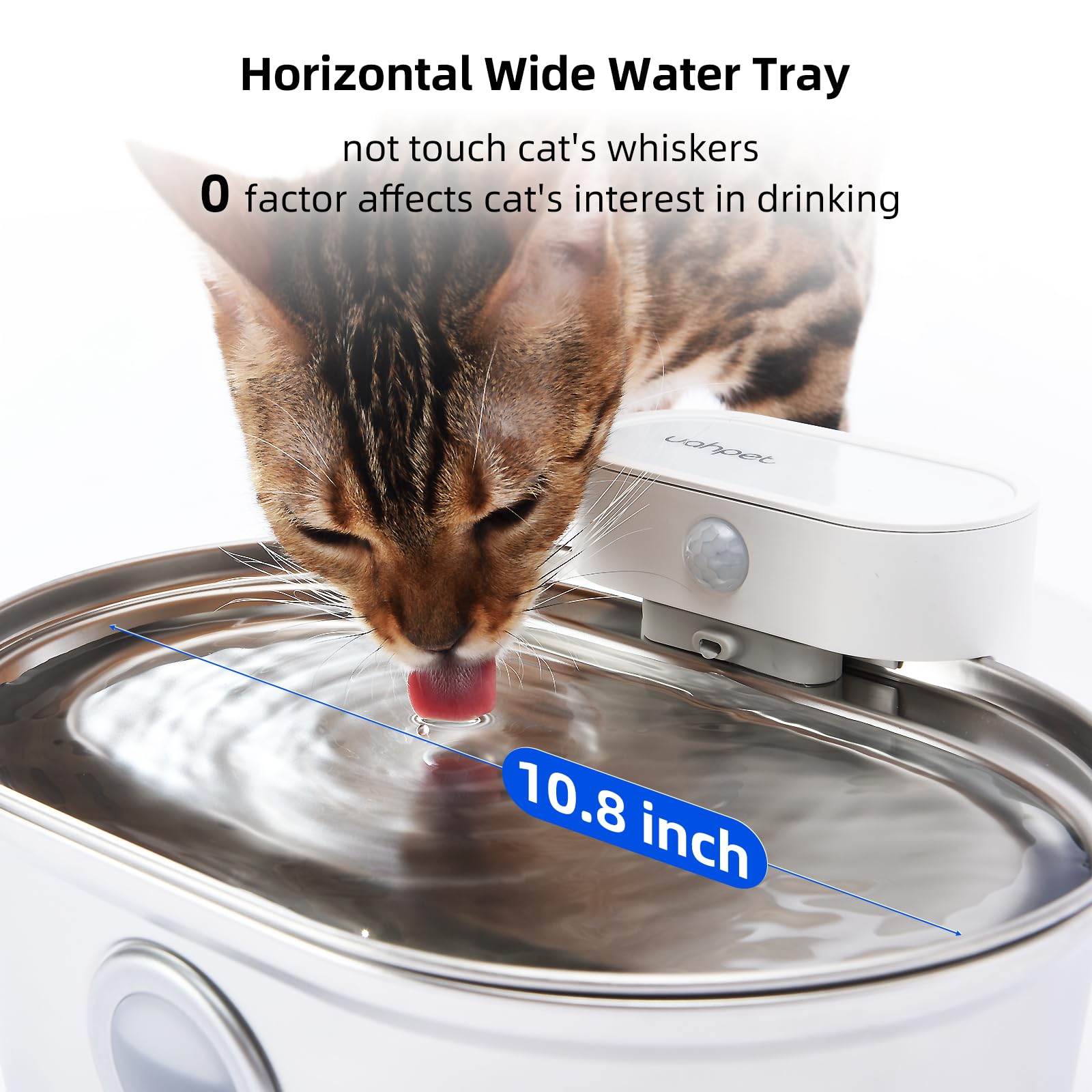 uahpet dog-cat friendly water dispenser suitable for shared hydration.