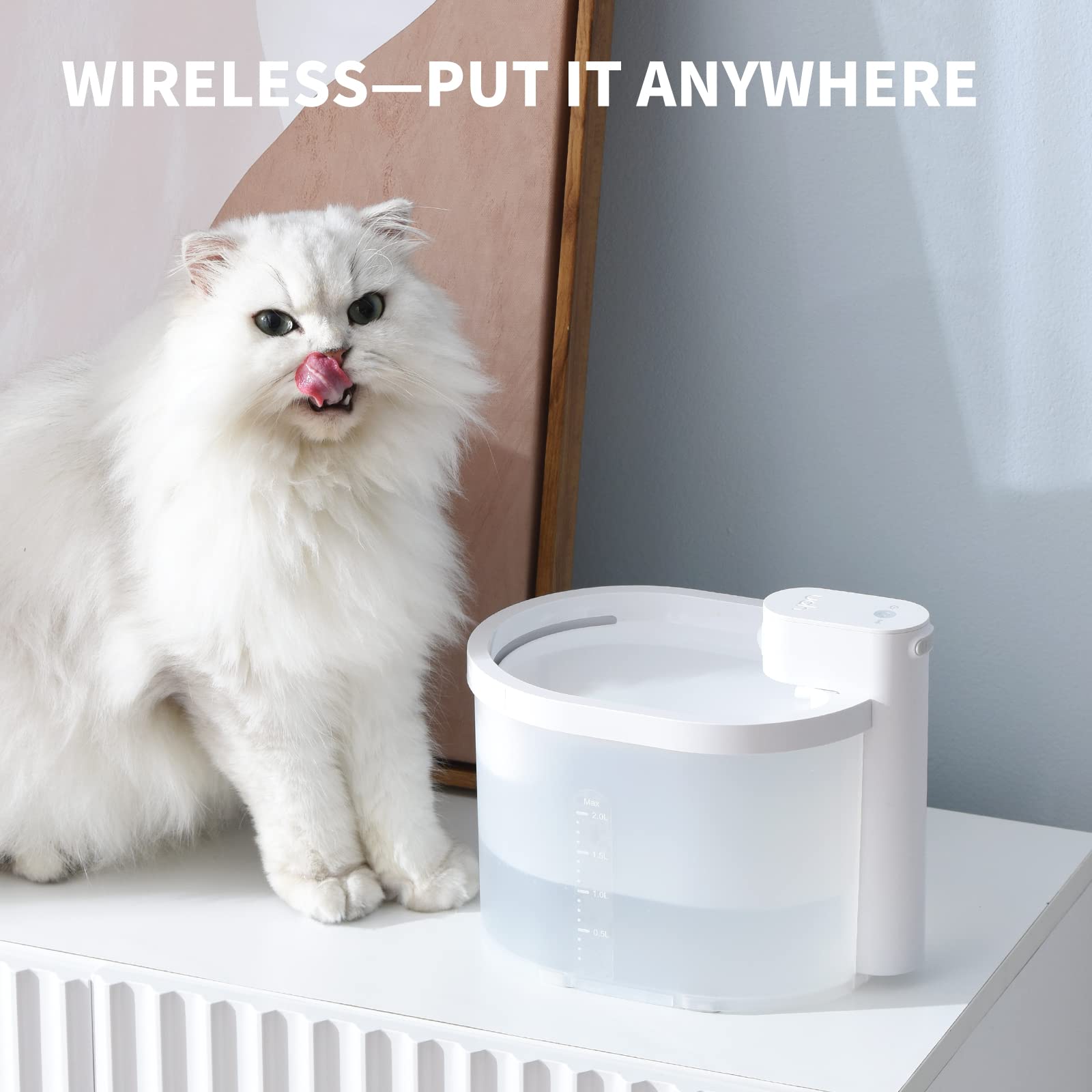 uahpet enclosed pump design minimizes splash and protects from accidental contact.