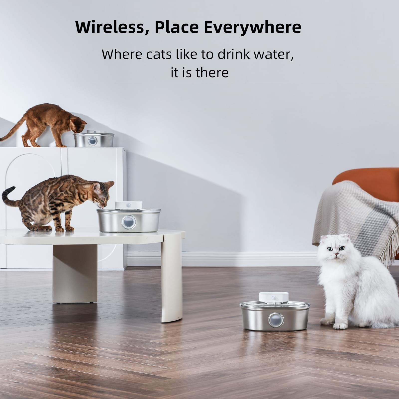 uahpet external pump battery operated system for cordless placement.