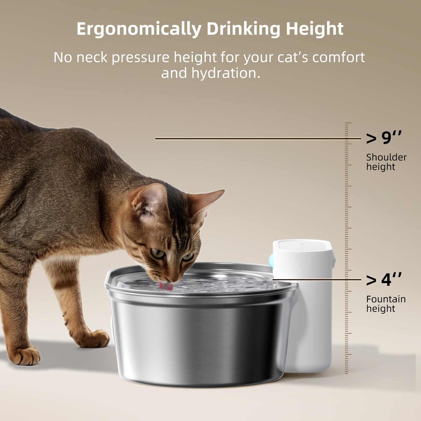 uahpet motion sensor activates water flow as pets approach.