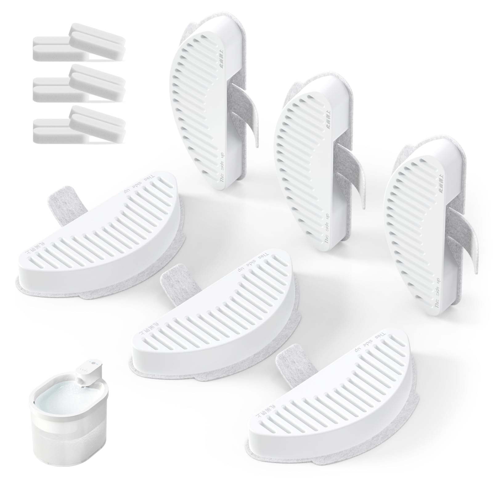 uahpet upgraded six-pack fountain filters deliver cleaner tasting water for pets
