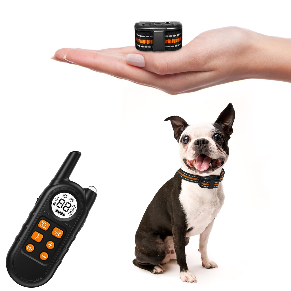 UbaNinva tiniest dog shock collar with remote for precise recall training