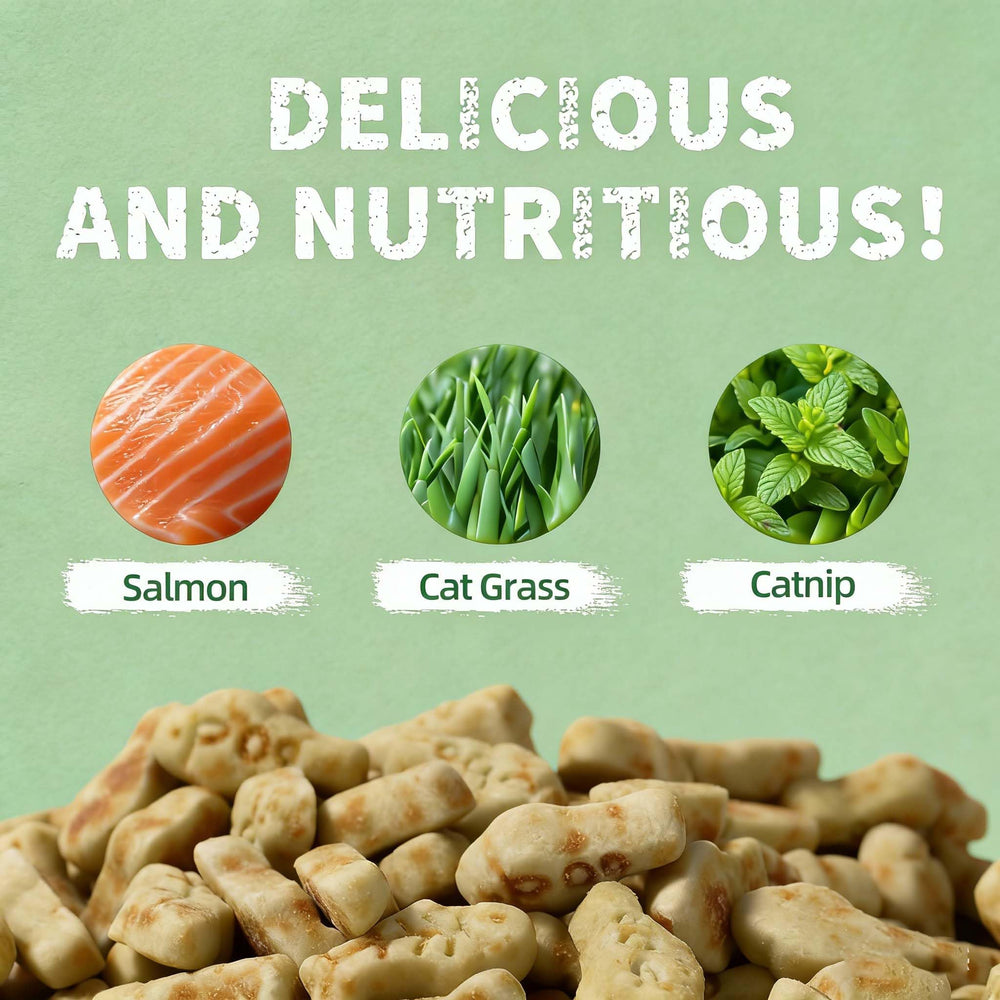 UBIETY cat grass treats suitable for cats of all ages and sizes.