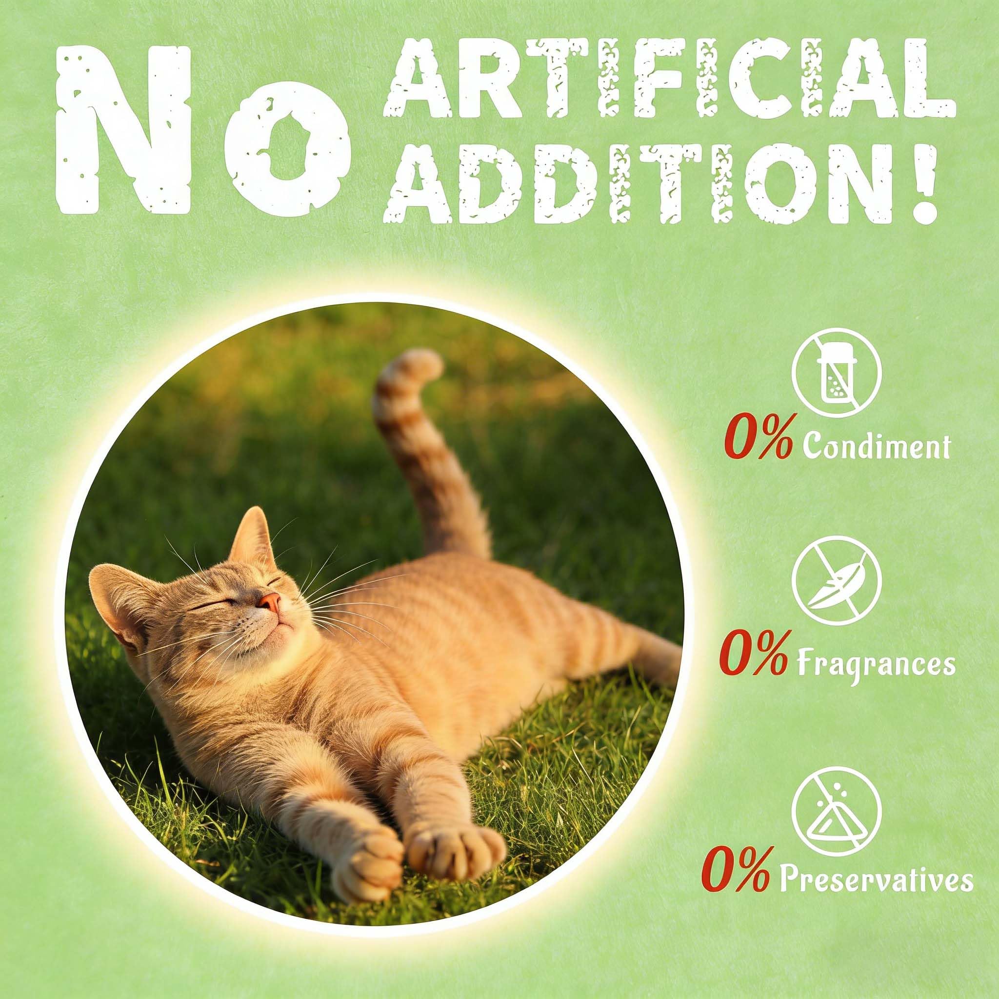 UBIETY crunchy-texture cat grass treats support dental care during snacking.