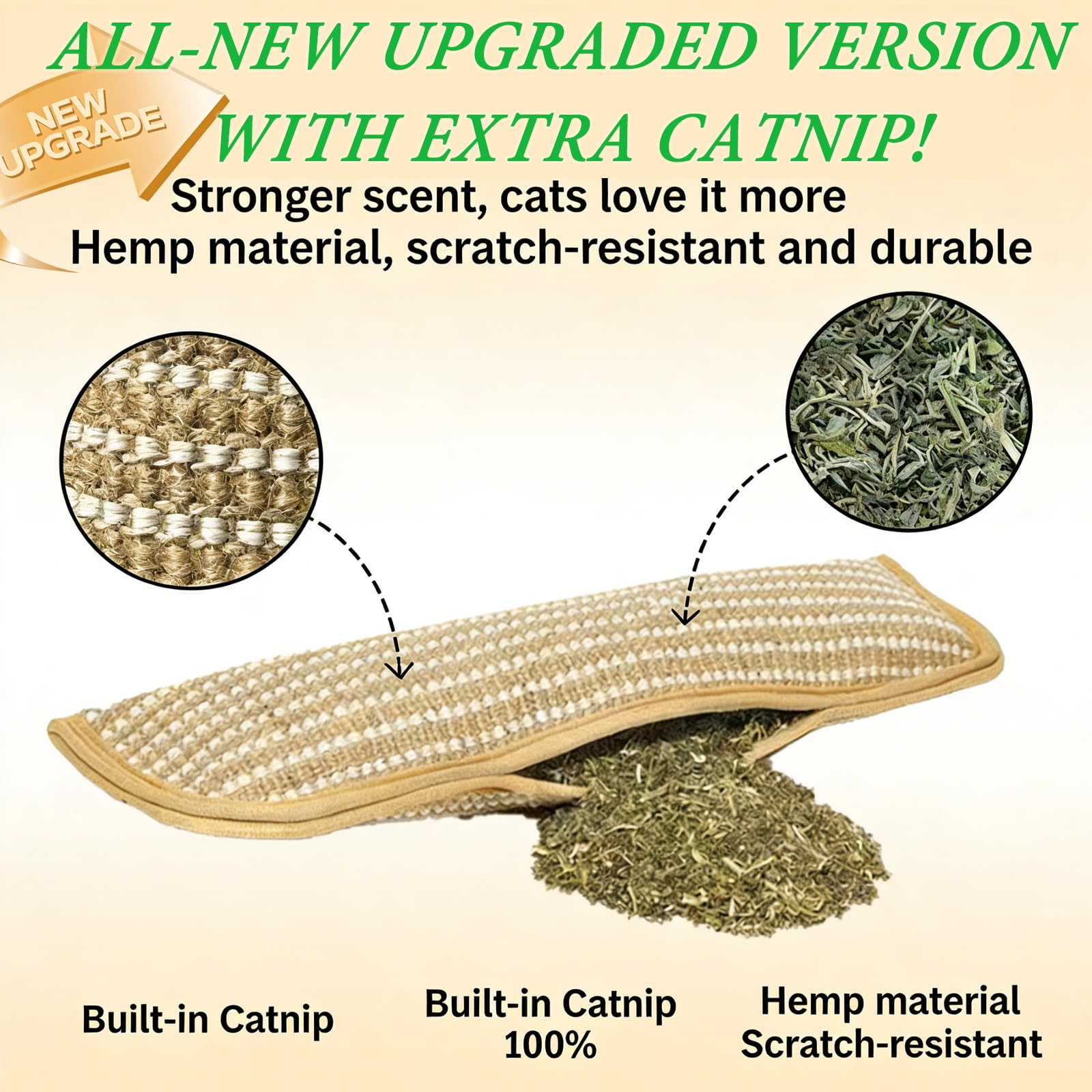 UBIETY catnip pouch closeup highlighting premium herb infusion.