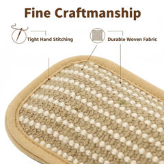 UBIETY sisal scratcher mat designed for scratching and stretching.