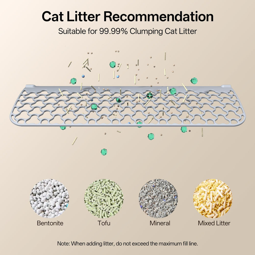 UBPET Self-Cleaning Litter Box includes waste bags and deodorizer blocks