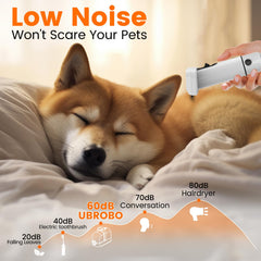 ubrobo dog grooming vacuum HEPA filter close-up, captures fine hairs and particles