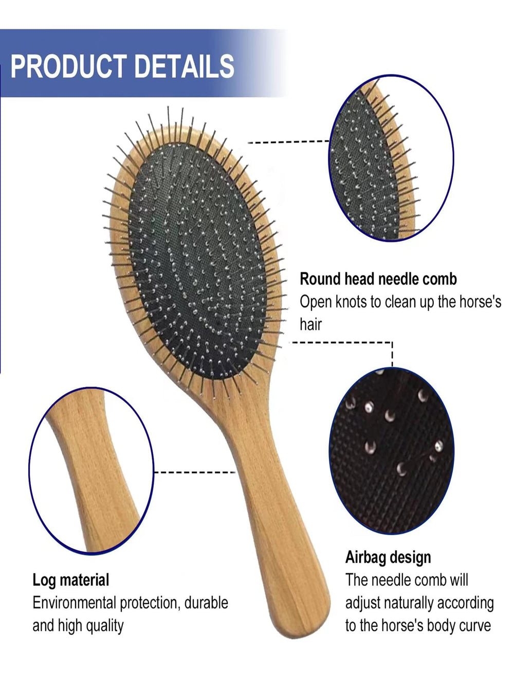 Ueemph hoof pick with brush cleans hooves safely
