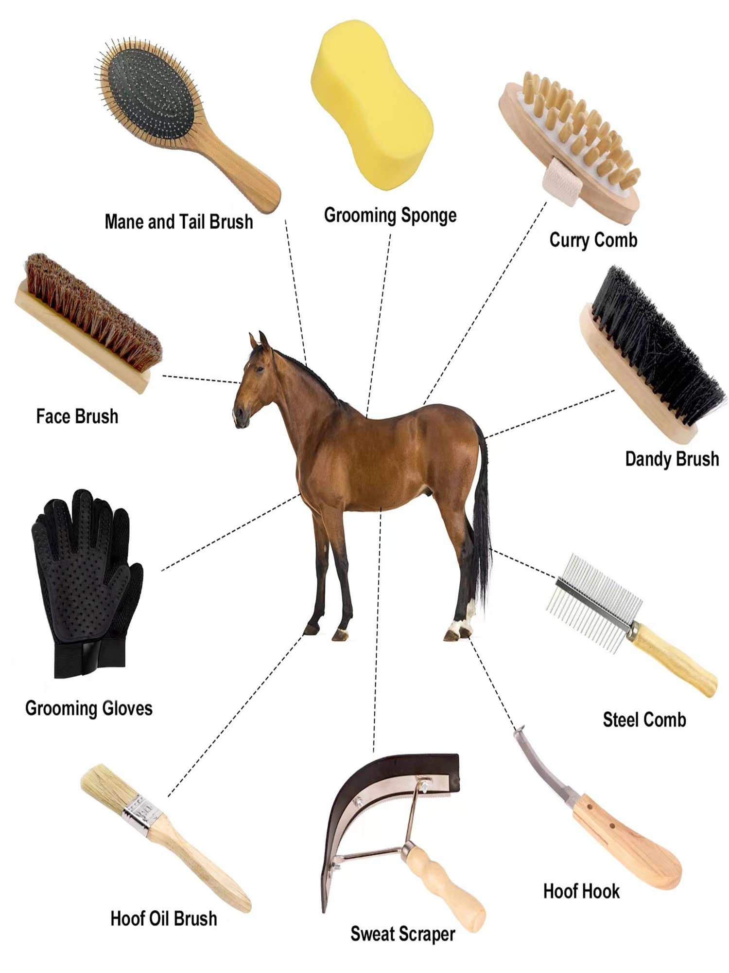 Ueemph mane and tail brush detangles and shines manes and tails