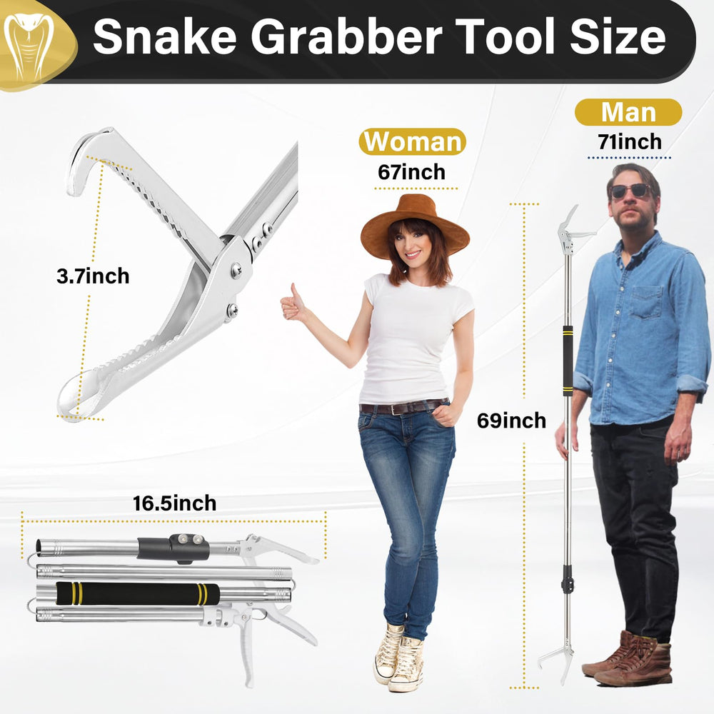 UEGHNS snake grabber jaws wide grip for secure hold