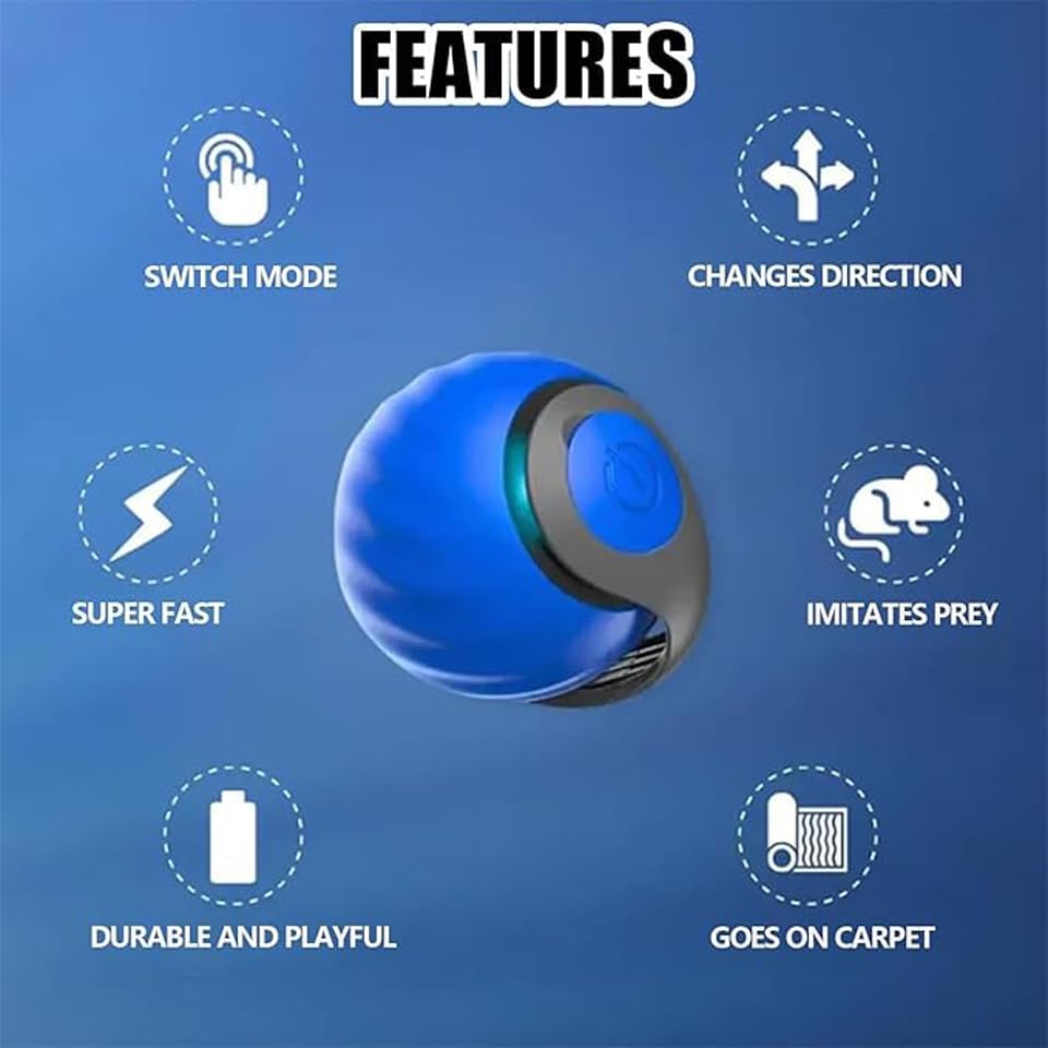 ugdurwp smart obstacle-avoidance ball prevents getting stuck during play.