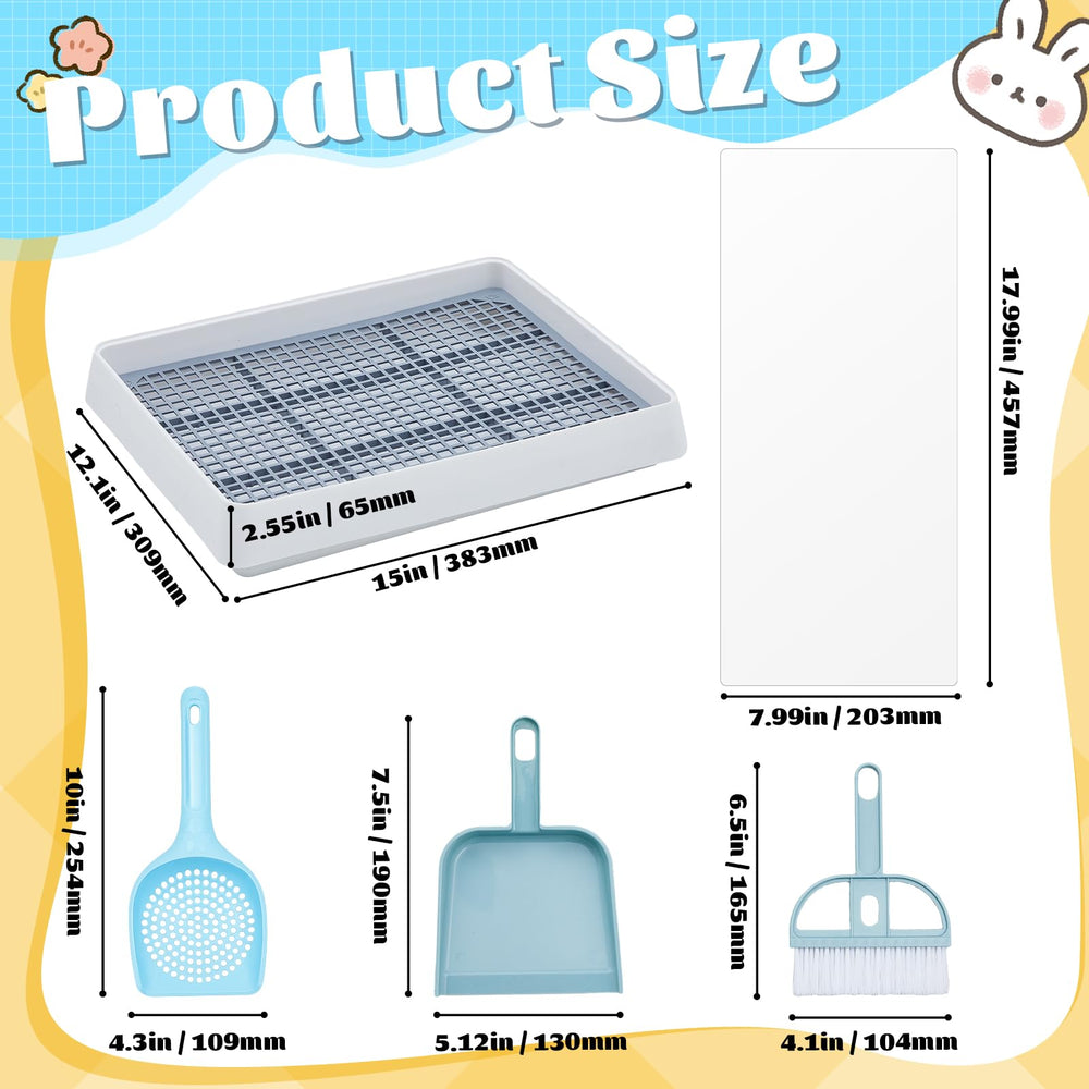 Uiifan large rabbit litter box top view showing roomy interior for easy use
