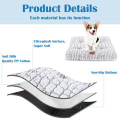ULIGOTA anti-slip bottom on the crate pad prevents sliding.