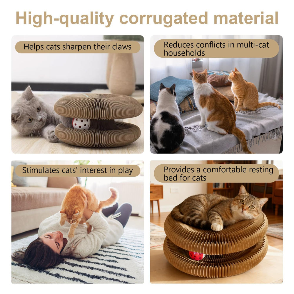 UILSPNG cat exercise-friendly scratcher encourages running and stretching.