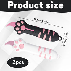 Ujukoxc black cat paw box cutter with ergonomic grip