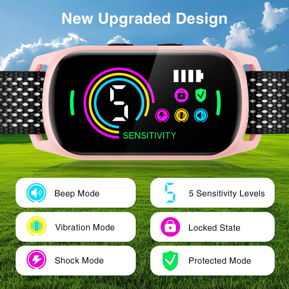 UJYOIIY bark collar magnetic charging improves waterproofing and convenience.
